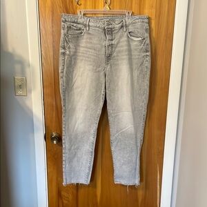 Old Navy Gray OG Straight Leg Jeans
